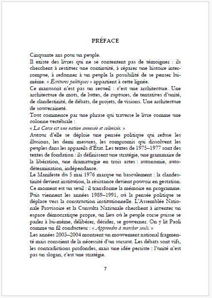 Preface 1 ecritures politiques